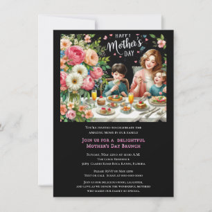 Mors dag familjebrunch inbjudningar