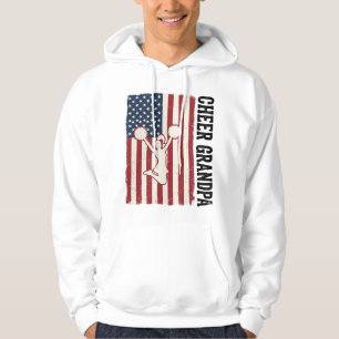 Mors dag farfar Patriotisk Vintage Flagga Tröja De Hoodie