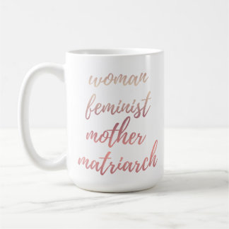 Mors dag Feministisk typografi Roséguld Kaffemugg