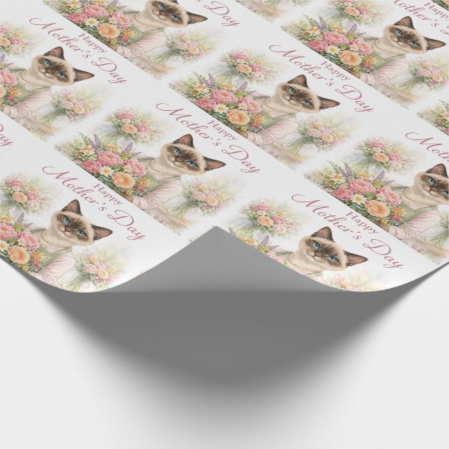 Mors dag floristkatt  presentpapper (Hörn)