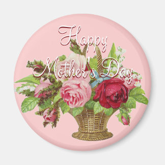 Mors dag Flower basket Magnet