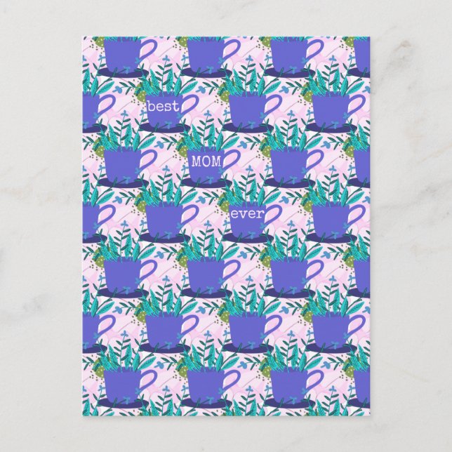 Mors dag Flowers i Mugg Vykort (Framsida)