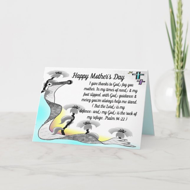 Mors dag Flowers Tack Kort (Framsida)