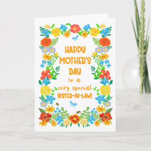Mors dag för för SIST-Söt Blommigt Gräns Kort