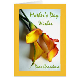Mors dag för Grandma, Calla Lilies Hälsningskort