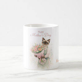 Mors dag för kattälskare kaffemugg