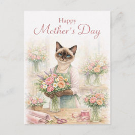 Mors dag för kattälskare vykort