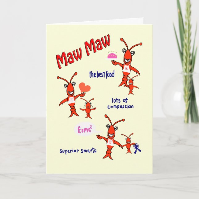Mors dag för kräftorMawMaw Kort (Framsida)