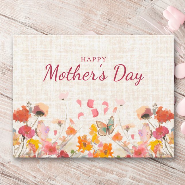 Mors dag för mamma Elegant blomsterträdgård Helg Vykort (Skapare uppladdad)