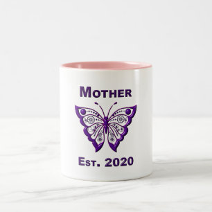 Mors dag för mamma ”Est 2020” Två-Tonad Mugg