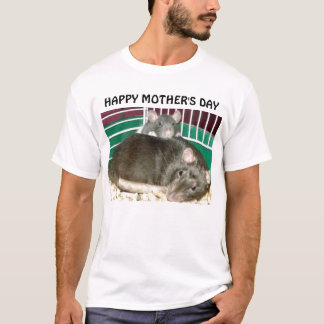 MORS DAG FÖR MAMMA- OCH BABYRÅTTALYCKLIG T SHIRT