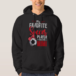 Mors dag fotbollsspelare Mimi American Sport Socc Hoodie
