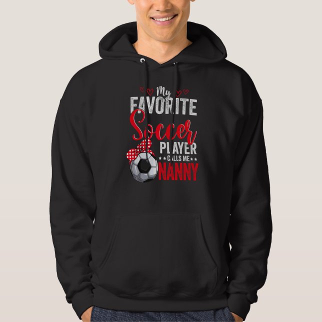 Mors dag fotbollsspelare Nanny American Sport Soc Hoodie (Framsida)