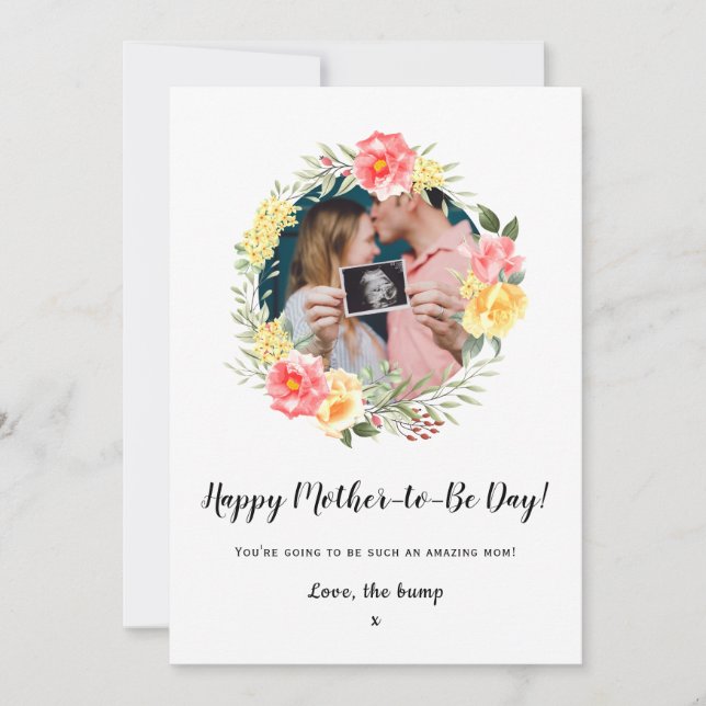 mors dag från baby-blommigtens ojämnhetsbild kort (Framsida)