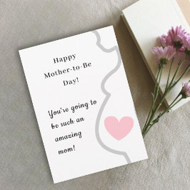 mors dag från baby-klump dräktig mamma kort