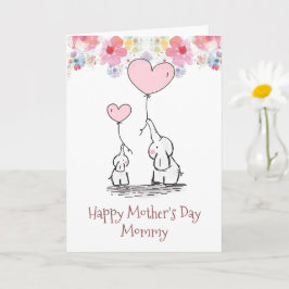 Mors dag från Elephant Mamma & Baby Card Kort