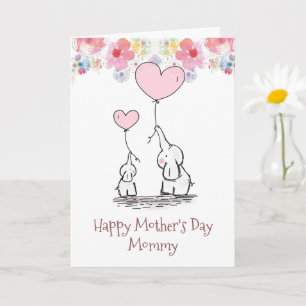 Mors dag från Elephant Mamma & Baby Card Kort