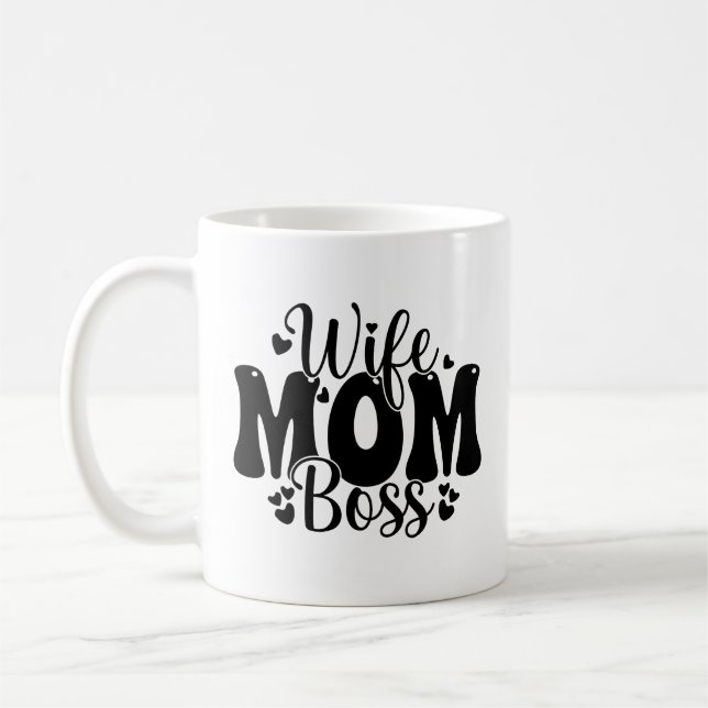Mors dag Fru Mamma Chef  Kaffemugg (Vänster)
