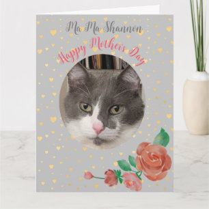 Mors dag Funny Cat Mamma Hairball Kort