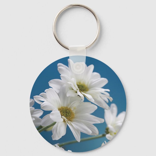 Mors dag Garden från Kärlek, Daisy, Blå himmel Nyckelring (Framsida)