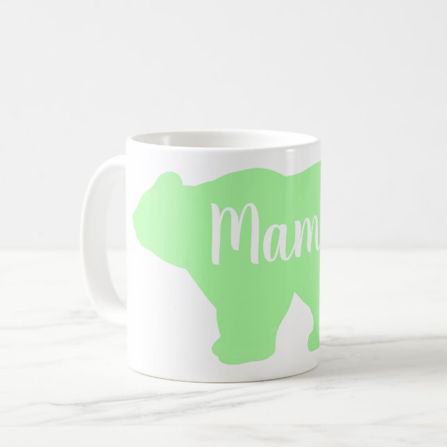 Mors dag-gåva från Cute Mamma björnbjörn Kaffemugg (Framsida vänster)
