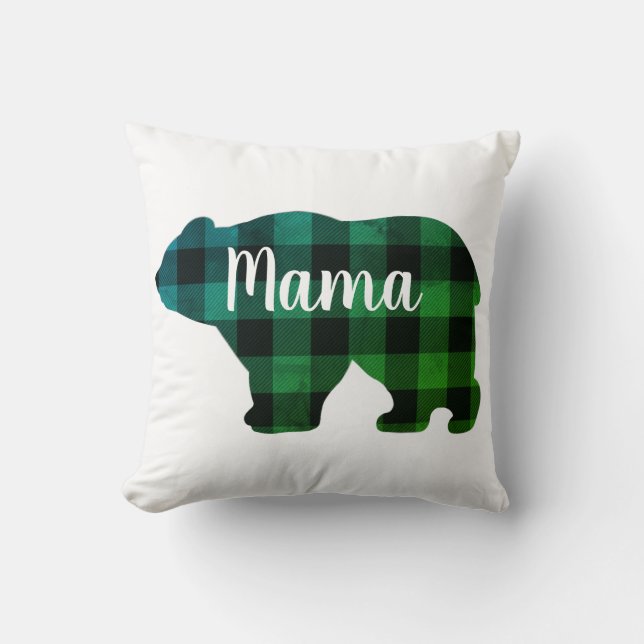 Mors dag-gåva från Cute Mamma björnbjörn Kudde (Framsida)