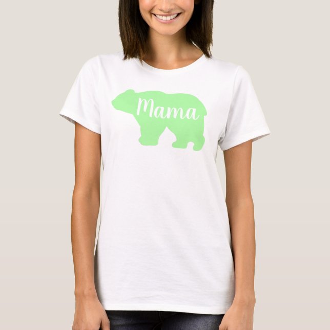 Mors dag-gåva från Cute Mamma björnbjörn T Shirt (Framsida)