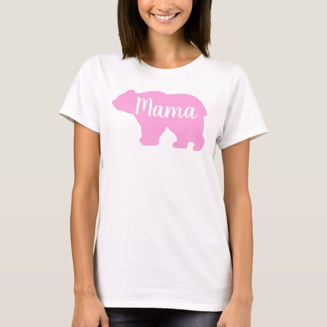 Mors dag-gåva från Cute Mamma björnbjörn T Shirt (Framsida)