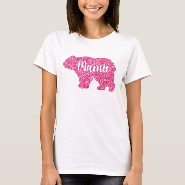 Mors dag-gåva från Cute Mamma björnbjörn T Shirt (Framsida)