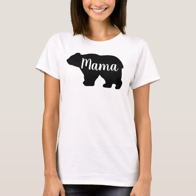 Mors dag-gåva från Cute Mamma björnbjörn T Shirt (Framsida)