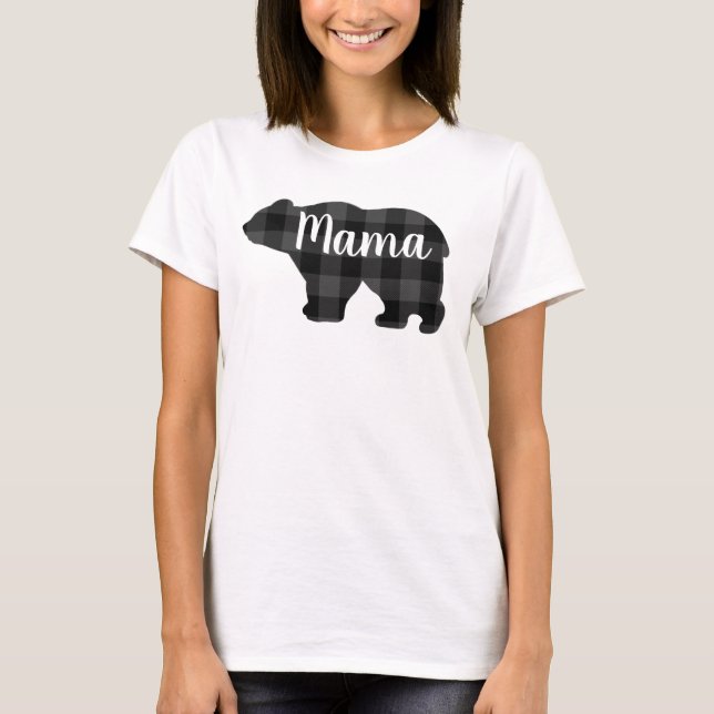 Mors dag-gåva från Cute Mamma björnbjörn T Shirt (Framsida)