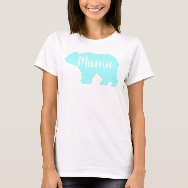 Mors dag-gåva från Cute Mamma björnbjörn T Shirt (Framsida)