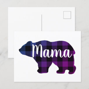 Mors dag-gåva från Cute Mamma björnbjörn Vykort