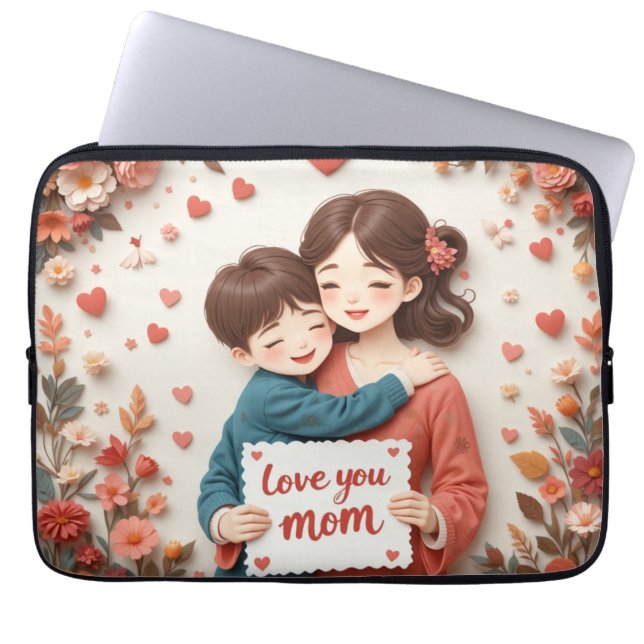 Mors dag gåva mamma laptop fodral (Framsidan)