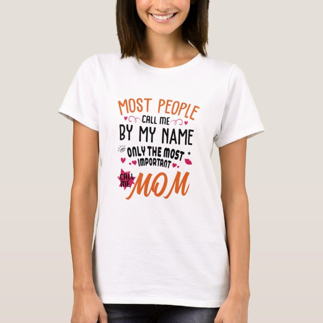 Mors dag-gåvor, t-shirts med Mor, mummin merch (Framsida)