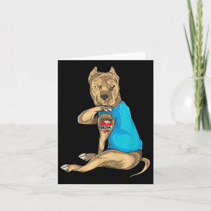 Mors dag ger Rolig hund puckel i Kärlek Mamma Tat Kort