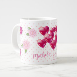 Mors dag Gift Blommigt Ornament Dekoration Jumbo Mugg