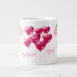Mors dag Gift Blommigt Ornament Dekoration Jumbo Mugg