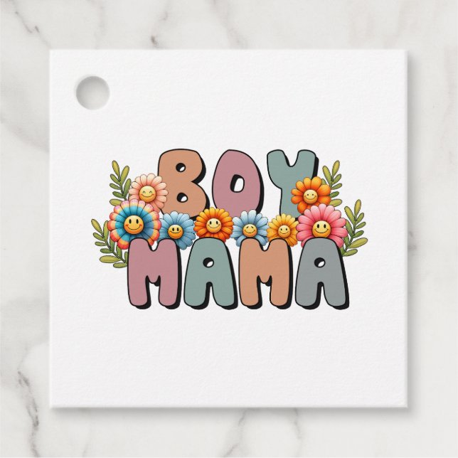 Mors dag Gift | Boy Mamma Gåvor Etiketter (Framsida)