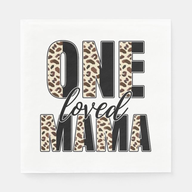 Mors dag Gift | En Loved Mamma Pappersservett (Framsidan)