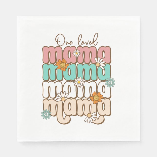 Mors dag Gift | En Loved Mamma Pappersservett (Framsidan)