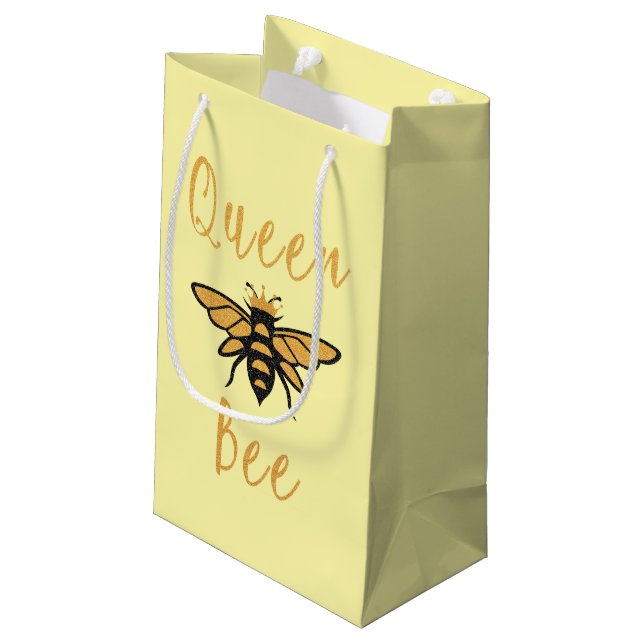 Mors dag Gift Guld Queen Bee (Baksidan Vinklad)