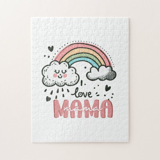 Mors dag Gift | I KÄRLEK MAMMA Pussel (Vertikal)