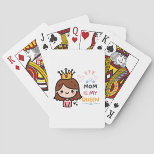 Mors dag Gift Mamma är min drottning Casinokort