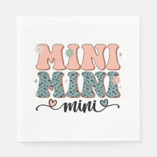 Mors dag Gift   Mini Blommigt Pappersservett
