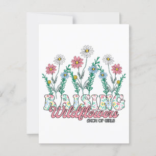 Mors dag Gift   Raising Wildblomma Mamma of Girl Vykort