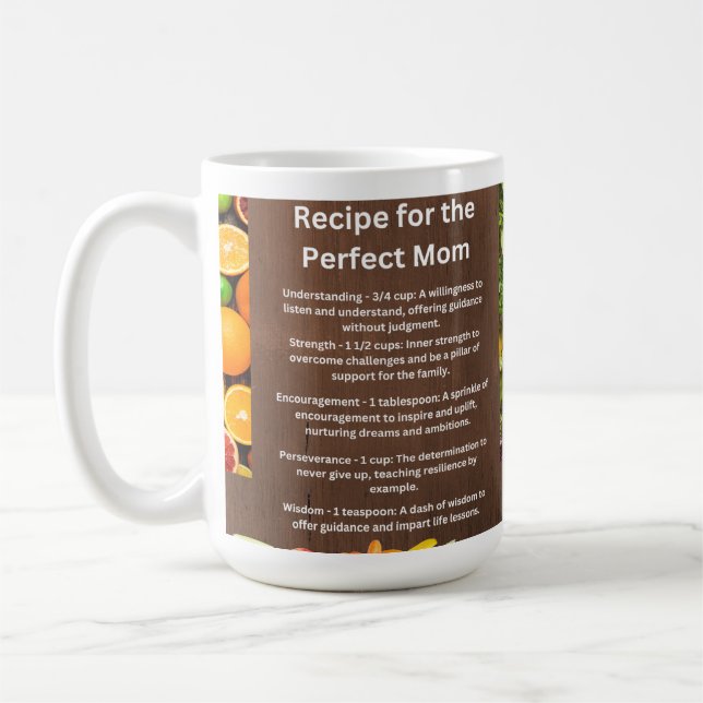 Mors dag Gift Recipe för Perfekten Mamma Mugg (Vänster)