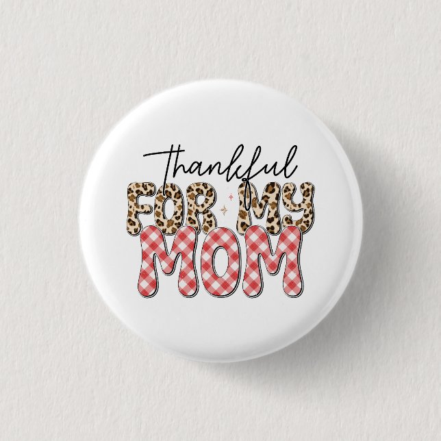 Mors dag Gift | Tack för min Mamma Knapp (Framsida)