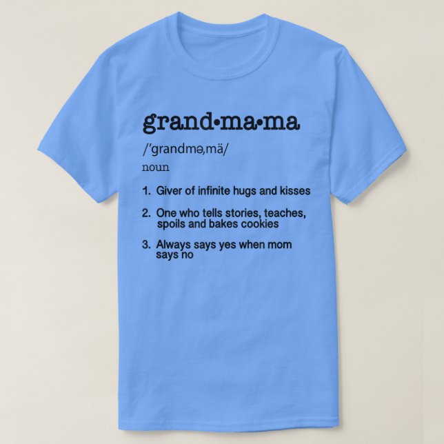 Mors dag Gift    TGrandmamma Definition Funny G T Shirt (Design framsida)