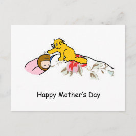 Mors dag Ginger Cat Humor Vykort